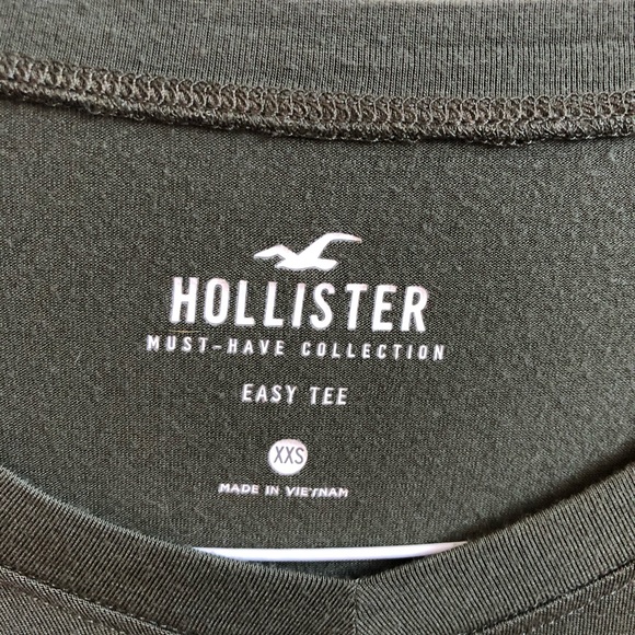 Hollister long sleeve green v-neck t-shirt size XXS Must-Have Collection Easy T - Picture 3 of 3